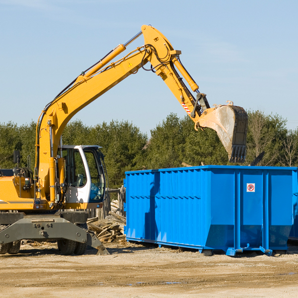 are there any restrictions on where a residential dumpster can be placed in Green Forest AR